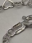 Open Heart Necklace in Sterling Silver 925 Mexico Hallmark — photo 3