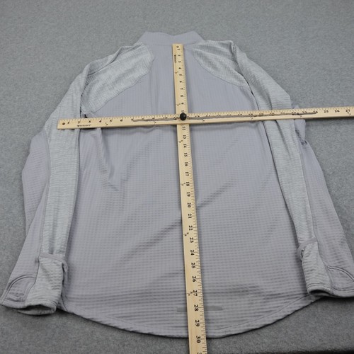 Nike Dri-FIT Running Pullover Jacket Gray Mens L Lightweight Reflective Active - Picture 3 of 5