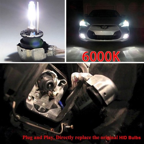 For Mazda 6 2014-2015 D4S HID Headlight Bulbs High or Low Beam Kit 6000K White - Picture 8 of 9