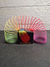 Rainbow Magic Spring - Classic Plastic Slinky - Retro Vintage 70s Nostalgic Toy
