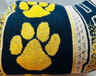 SWH Harrington Cougar Blue White Gold Throw Blanket Vibrant looks — photo 5