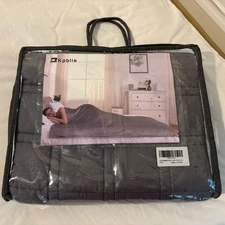 Kblis 10 Lbs Weighted Blanket/Throw 60” X 42” New In Package Dark Gray