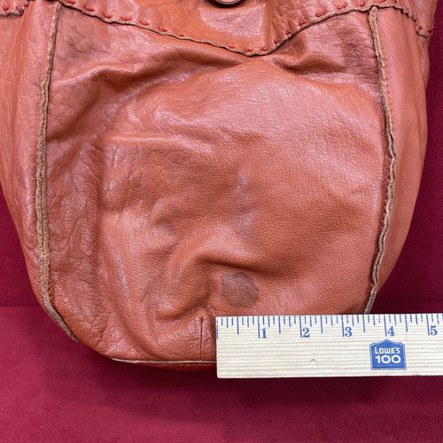 The SAK Indio Orange Leder Hobo BoHo Doppelhenkel Schultertasche Handtasche Beuteltasche - Bild 19 von 24