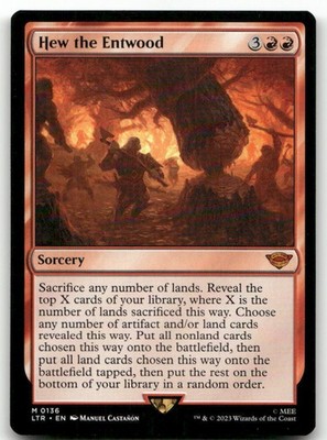 Hew the Entwood #136 (NM) Lord of the Rings LTR Magic MTG