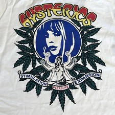 Vintage 90s y2k Hysteric Glamour Single Stitch Weed T-shirt