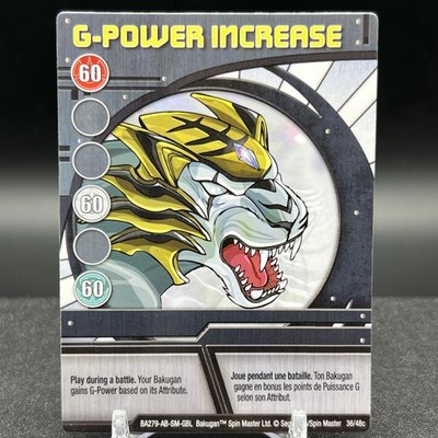 G Power Increase 36/48c BA279-AB-SM-GBL Blue Bakugan Battle Brawlers Card