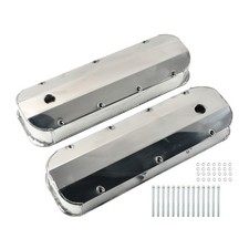 Fabricated Aluminum Valve Covers Center Bolt For 66-20 Chevy Bbc 396 402 427 454