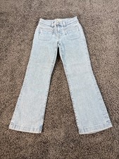 Madewell Mid-Rise Kick Out Jeans Blue Womens 25x26 Cropped Ankle Denim