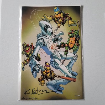 TMNT Kevin Eastman SDCC 2025 sketchbook. Signed W COA