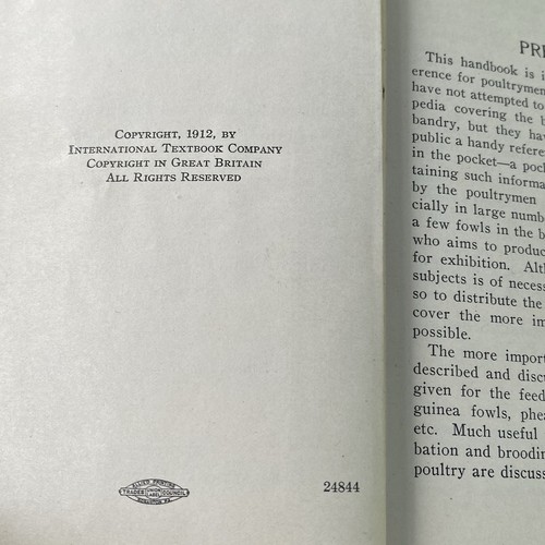 1912 I.C.S. Poultryman’s Handbook Poultry International Textbook Co. - Picture 7 of 13