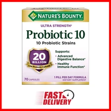 Nature's Bounty Ultra Strength Probiotic 10 Probiotic Strains, 70 Capsules