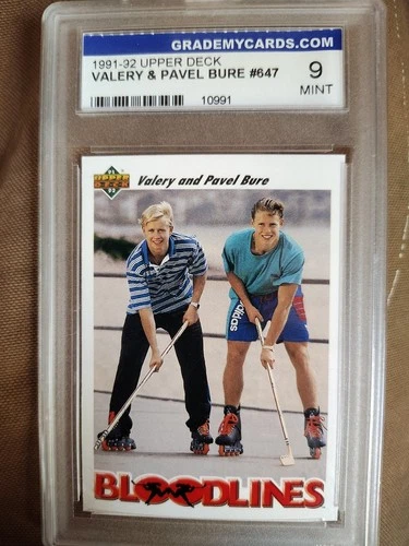 1991-92 Upper Deck - Bloodlines Pavel Bure, Valeri Bure #647 (RC)