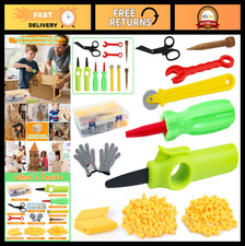 273 PCS Cardboard Cutting Tools Set for Kids - Safe DIY STEM Toy Kit, Ages 4-6