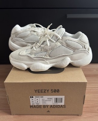 Adidas Yeezy 500 Bone White EU42 UK8 US8.5 NEU UNGETRAGEN ORIGINAL MIT KARTON