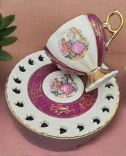 MCM JAPAN PORCELAIN STYLECRAFT TEA CUP AND SAUCER