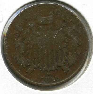 1866 2-Cent Münze - Two Cents - P858