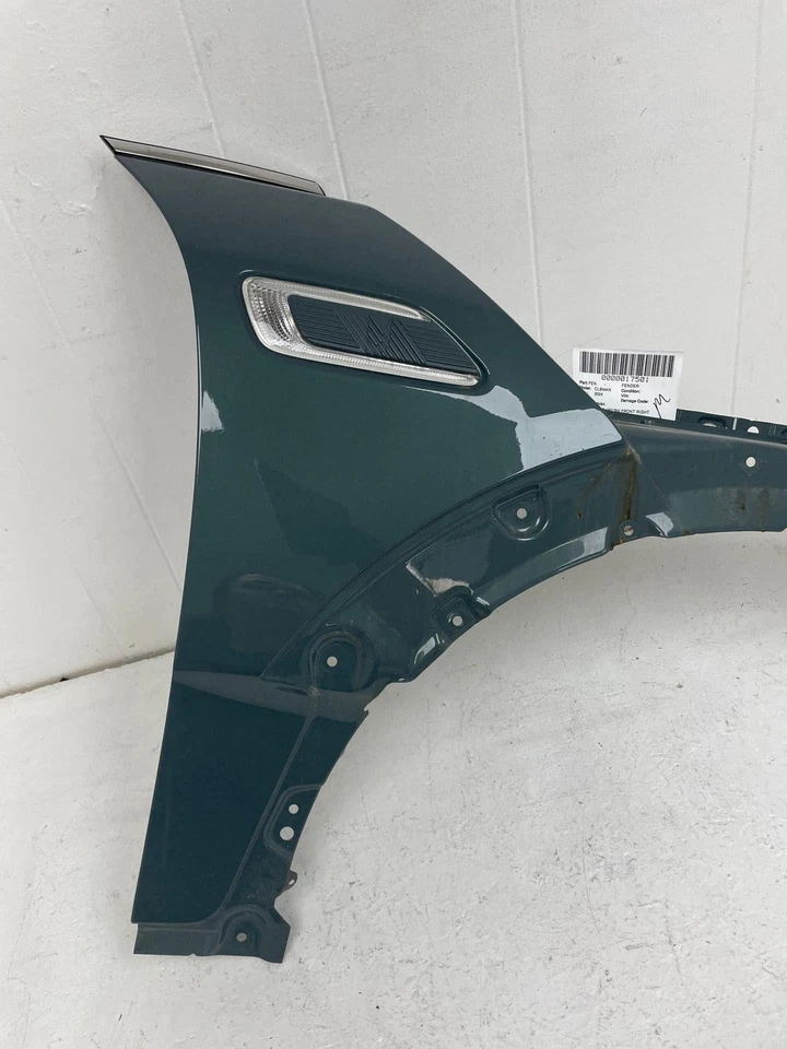 2024 MINI COOPER CLUBMAN S FRONT RIGHT SIDE FENDER PANEL SAGE GREEN METALLIC OEM - Image 4 of 4