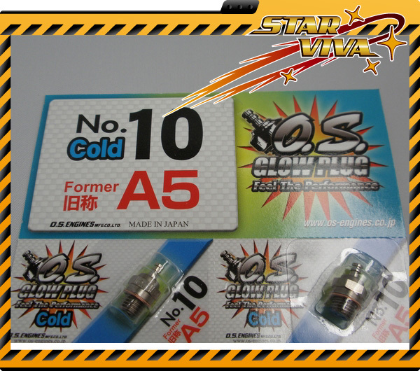 O.S. Glow Plug No.10 Former A5 x 12 pcs (Free Shipping ) SVA5 O.S. Glow Plug No.10 Former A5 x 12 pcs (Free Shipping ) SVA5