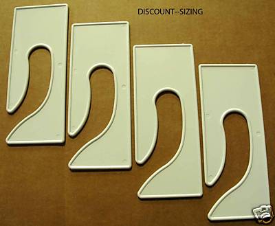 100 BLANK KING SIZE DIVIDERS FOR RETAIL CLOTHING RACKS - Picture 1 of 2