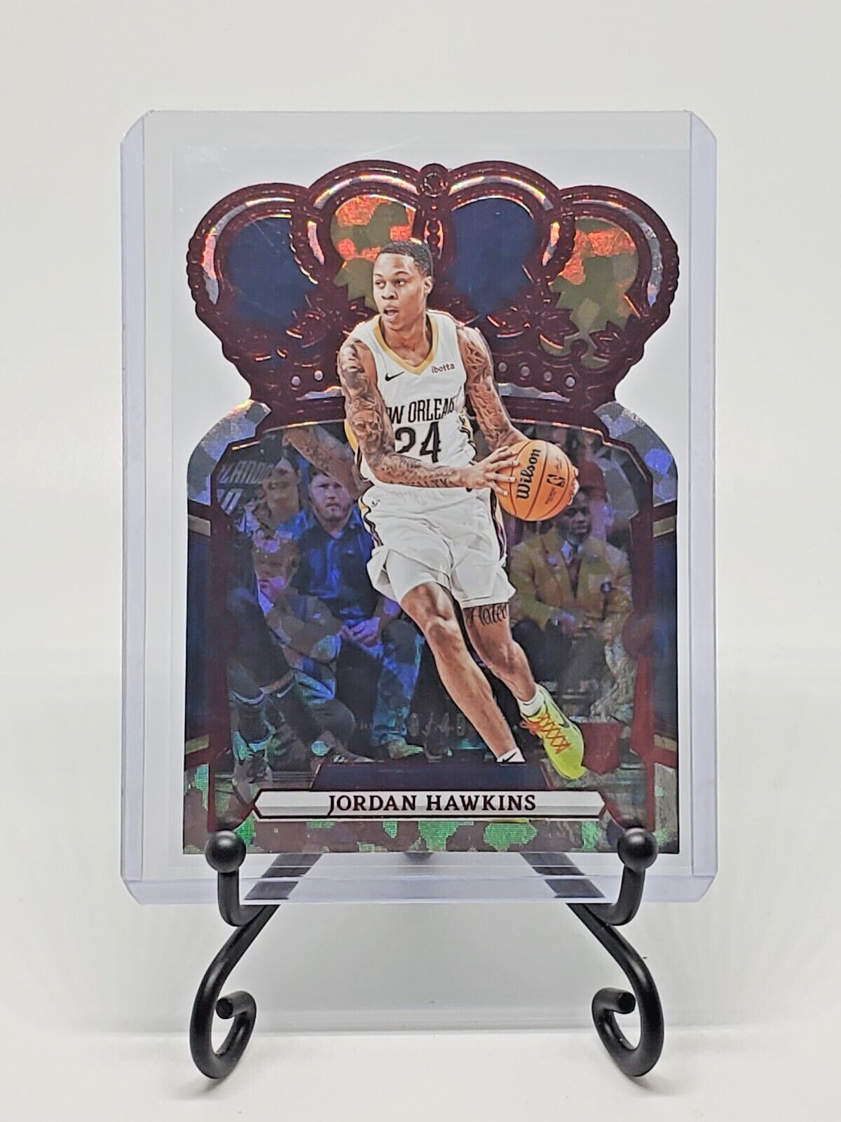 Jordan Hawkins RC 2023-24 Crown Royale #84 Crystal Red #/49 PELICANS