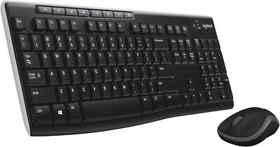 Logitech MK270 Tastatur + Maus Set - Schwarz QWERTY Italienisch für Windows