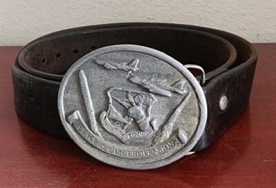 COLLECTIBLE STRAGETIC AIR COMMAND US AIR FORCE 1982 S&S ENTERPRISES LEATHER BELT