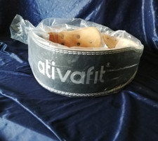 Ativafit Leder Gewichthebergürtel 10 verstellbare Löcher Rückenstütze NEU