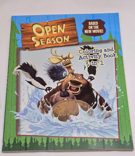 OPEN SEASON COLORING AND ACTIVITY BOOK 3-IN -1 HARPER KIDS ENTERTAINMENT - 第 1/3 張圖片
