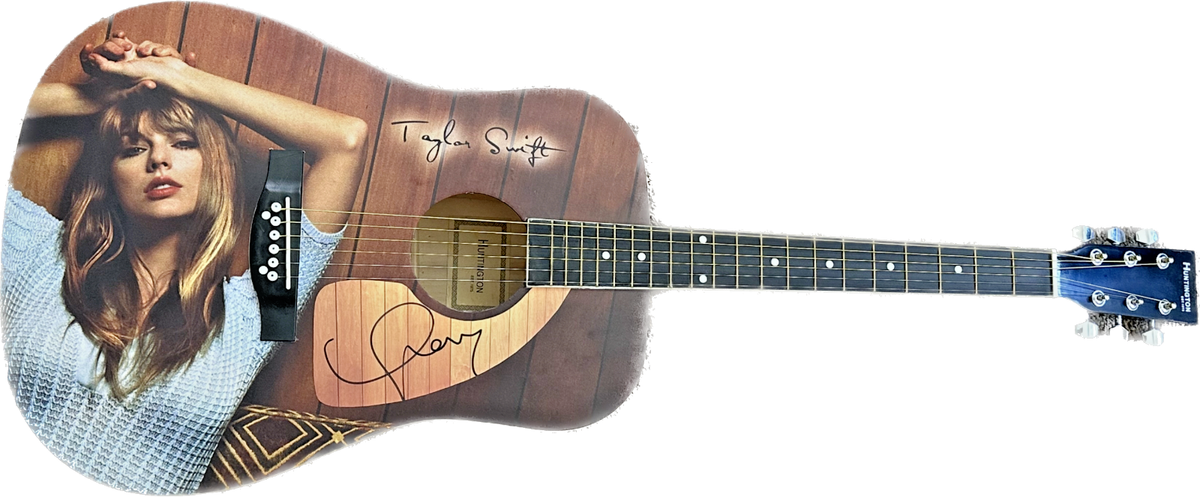 TAYLOR SWIFT SIGNED CUSTOM ERAS TOUR MIDNIGHTS ART