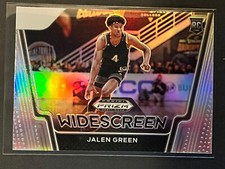 2021-22 Prizm Rockets Jalen Green RC #7 - SP Silver Prizm Widescreen Insert