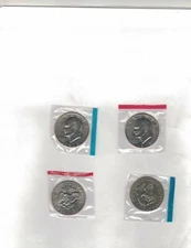 1973 P+D UNCIRCULATED EISENHOWER DOLLARS IN THE MINT CELLO L@@K NICE COINS
