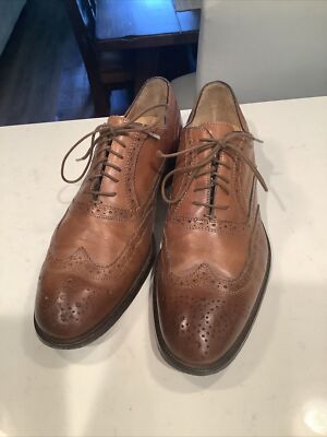 Saks Fifth Avenue Mens Truman Italian Leather Wingtip  display picture 3