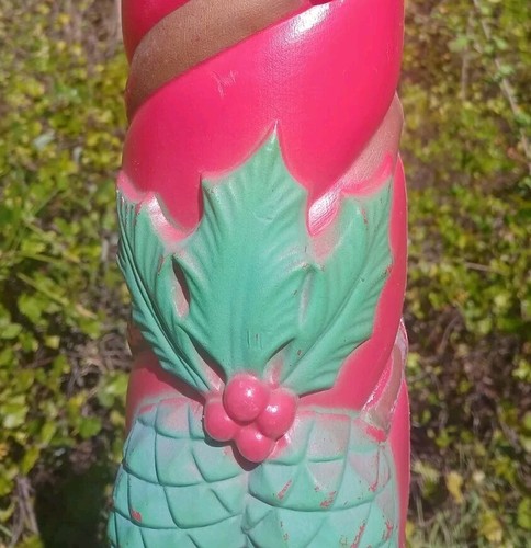 Vintage Blow Mold Candlesticks Grand Venture Christmas Tricolor - Picture 16 of 22