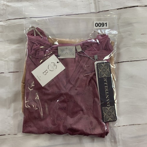 Dantelle Side slit Hi Low sweatshirt Large sporty Tie Dye Love Brown D190665 New - Picture 12 of 12