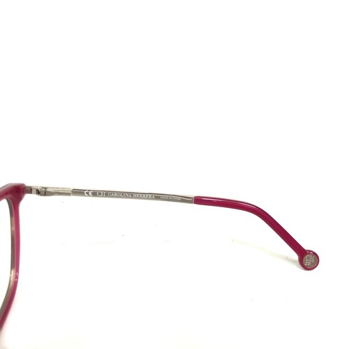 Carolina Herrera Eyeglasses Frames VHE758K COL.06BA Pink Red Tortoise 54-16-135 - Picture 7 of 13