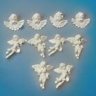 10 Ceramic Glazed Angel Cherub Hanging Ornament Wall Scioto 1989