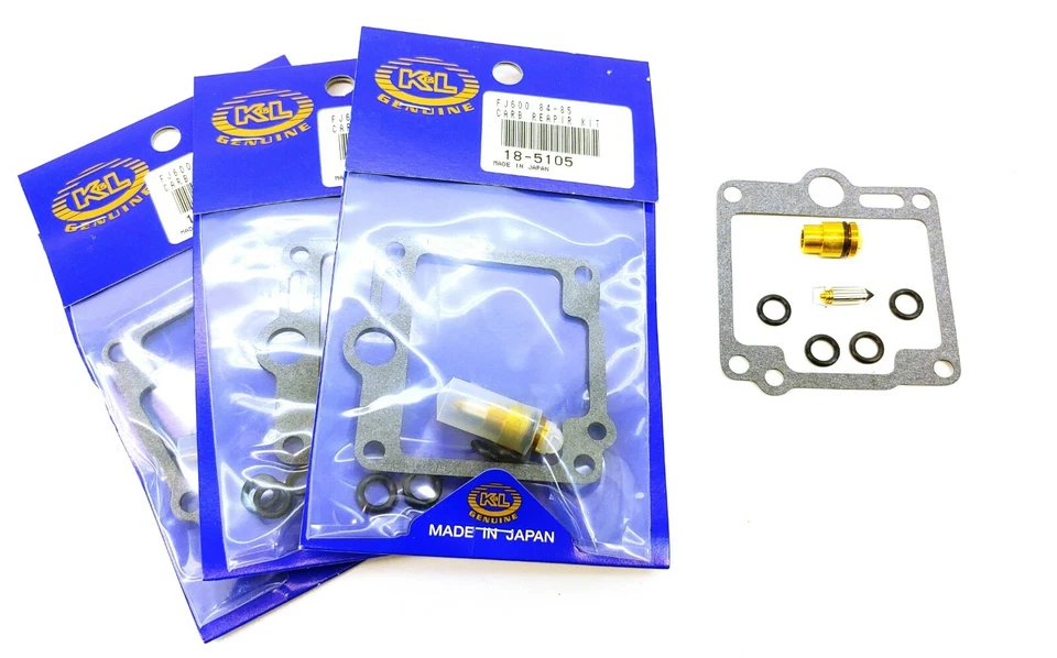 Carb 重建套件 x4 雅马哈 FJ600 1984 - 1985 4x K&L 修复针垫圈 #F157 — 第 3/3 张图片