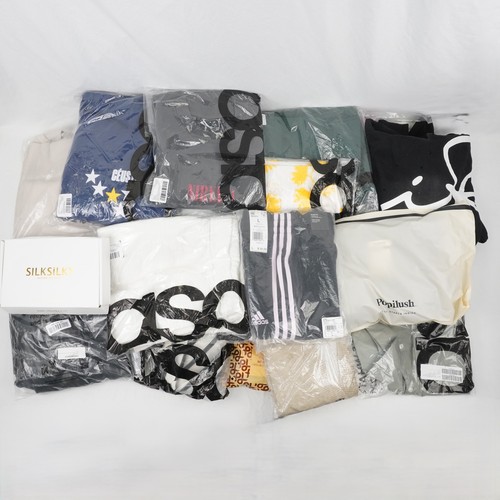 Adidas, Under Armour, ASOS, Uniqlo & More Women's Tops, Bottoms, Etc. Lot of 55