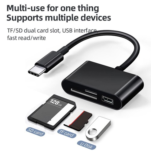 Transfer USB Type-C OTG Adapter Card Reader Micro USB For Samsung Huawei Xiaomi - Zdjęcie 2 z 16
