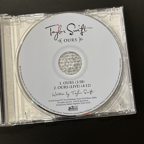 Taylor Swift - Ours (CD, 2011, Big Machine, Walmart Exclusive) 2 Tracks - Picture 5 of 6