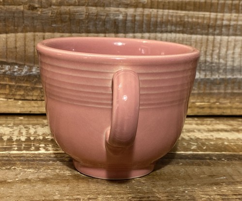 Vintage Fiestaware Homer Laughlin Rose Coffee Tea Cup and Saucer Set - Picture 10 of 12