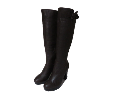 UGG® AUSTRALIA SAVOIE BROWN LEATHER KNEE HIGH BOOTS UK 4.5 EUR 37 USA 6 RRP £325 - Picture 16 of 24