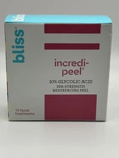 Bliss That’s Incredi-Peel Glycolic Acid Resurfacing Face Peel Pads, 15 Ct.
