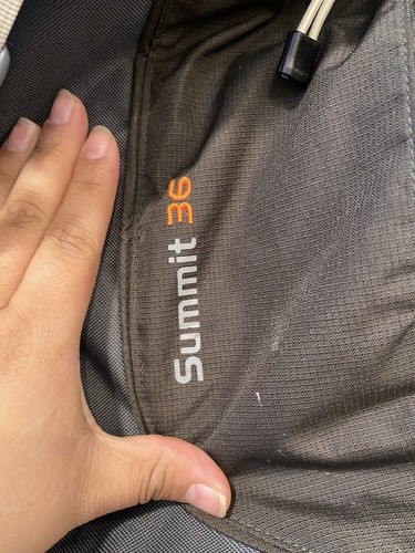 Salewa Summit 36 Backpack Daypack Hiking Survival Gray Black - Picture 2 of 5