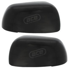 Wing Door Mirror Covers Caps For Kia Picanto 2011-2018 Black 1 Pair Left & Right