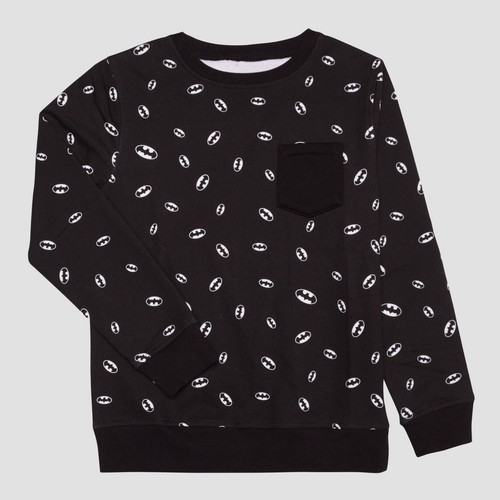 NEW DC Comics Boys' Batman Fleece Sweatshirt Size XS-M-L - Picture 6 of 7