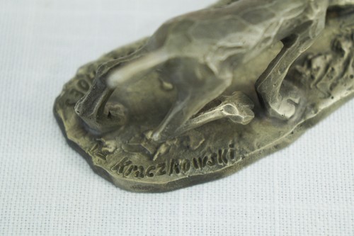Dog Carrying Shoe Figurine, Pewter, Hallmark Cards, 1975, Appreciation Gift - Picture 9 of 11