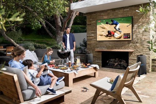 SAMSUNG QE75LST7T SMART OUTDOOR TERRACE LED 4K VOICE CONTROL TV - Picture 6 of 8