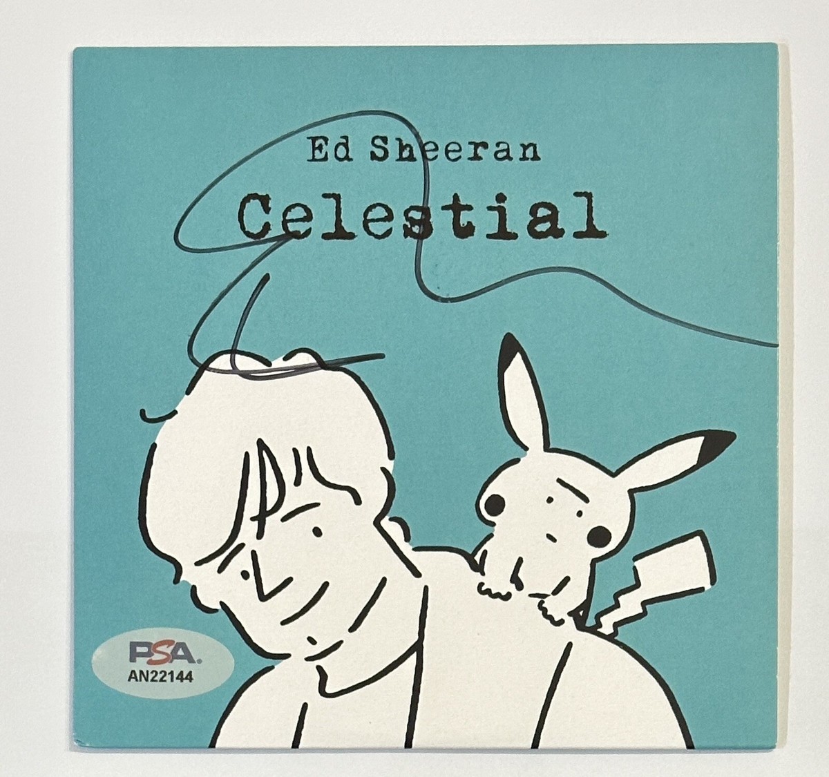 ED SHEERAN SIGNED CELESTIAL CD COVER PSA DNA Certified