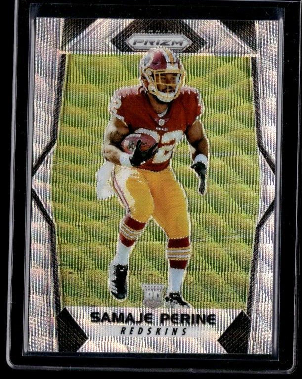 2017 Panini Prizm #255 Samaje Perine /149 Blue Wave Rookie RC Redskins